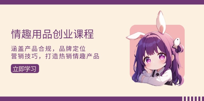 情趣用品创业课程：涵盖产品合规，品牌定位，营销技巧，打造热销情趣产品-优优云网创