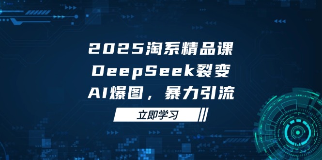 2025 淘系精品课，DeepSeek 裂变，AI 爆图，暴力引流-优优云网创
