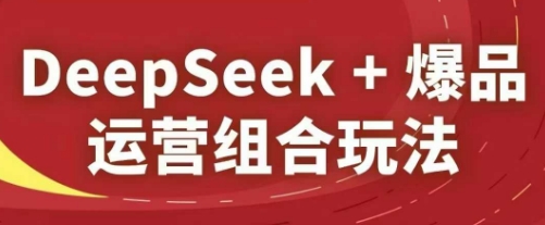 DeepSeek+爆品运营组合玩法，2025淘系精品课-优优云网创