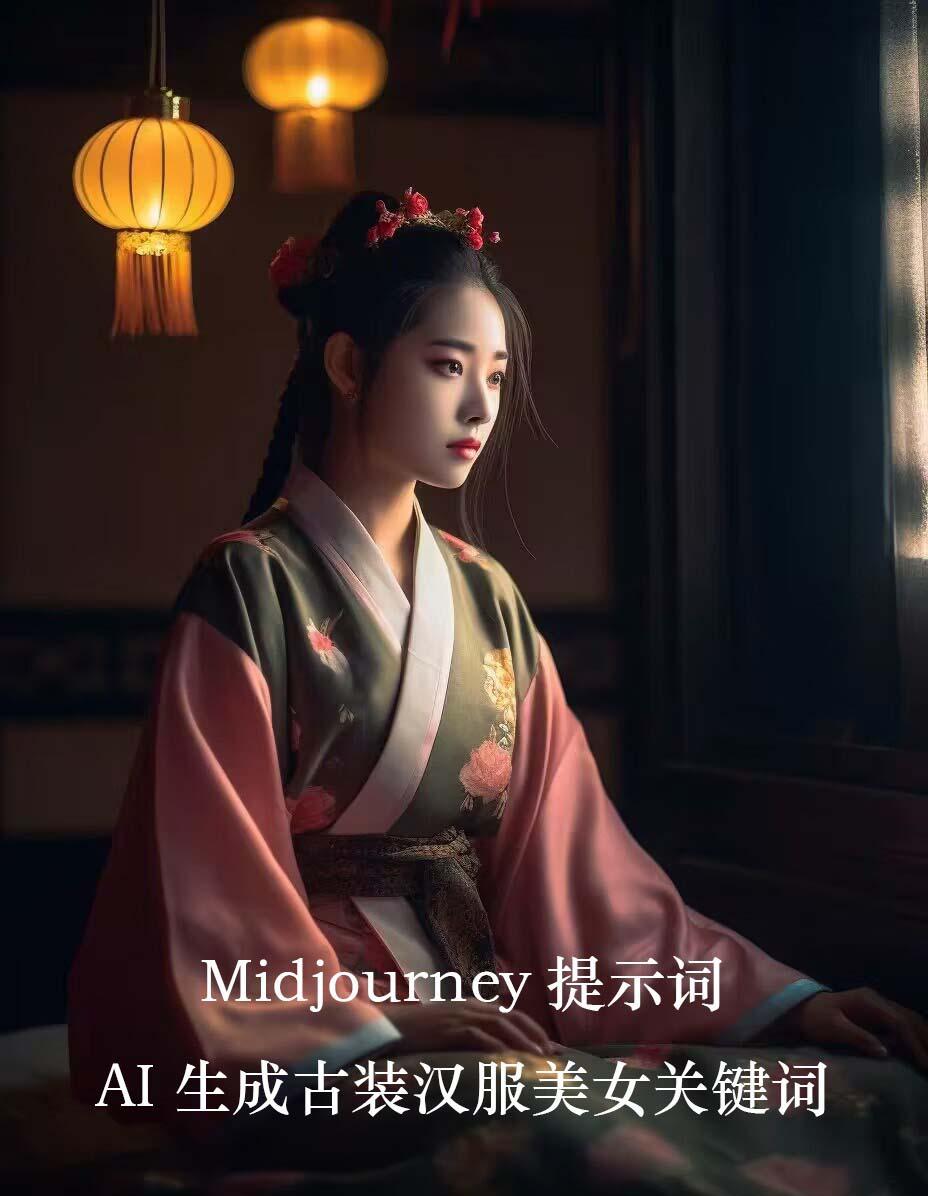 Midjourney关键词-AI生成中国风古装汉服美女人像提示关键词-优优云网创
