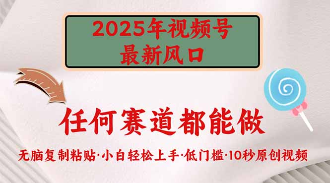 2025年视频号新风口，低门槛只需要无脑执行-优优云网创