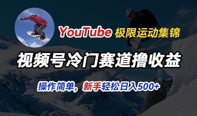 视频号冷门赛道撸收益，YouTube搬运极限运动集锦，暴力起号，操作简单流量高，轻松日入5张【揭秘】-优优云网创