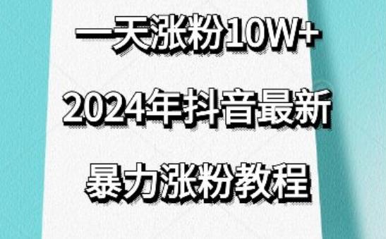 抖音最新暴力涨粉教程，视频去重，一天涨粉10w+，效果太暴力了，刷新你们的认知【揭秘】-优优云网创
