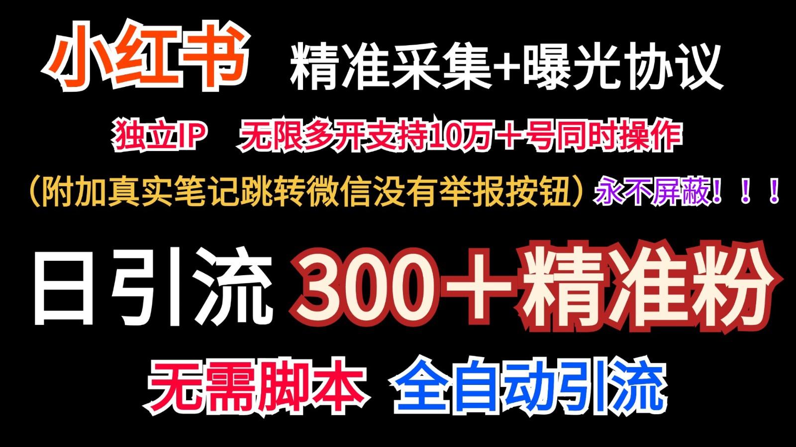 小红薯精准采集＋无限曝光＋真实笔记跳转微信，永不屏蔽(日引300＋精准粉)-优优云网创