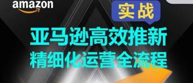 亚马逊高效推新精细化运营全流程，全方位、快速拉升产品排名和销量!-优优云网创