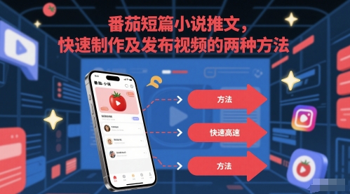 番茄短篇小说推文，快速制作及发布视频的两种方法-优优云网创