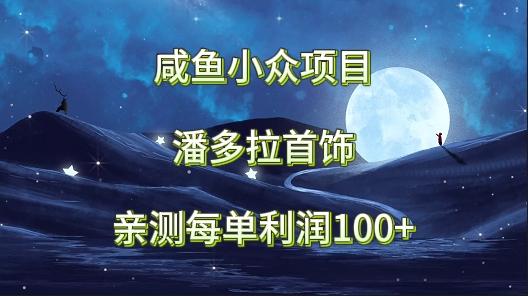 咸鱼小众项目，潘多拉首饰，亲测每单利润100+-优优云网创