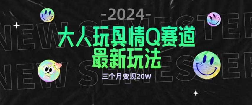 全新大人玩具情Q赛道合规新玩法，公转私域不封号流量多渠道变现，三个月变现20W【揭秘】-优优云网创