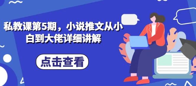 私教课第5期，小说推文从小白到大佬详细讲解-优优云网创