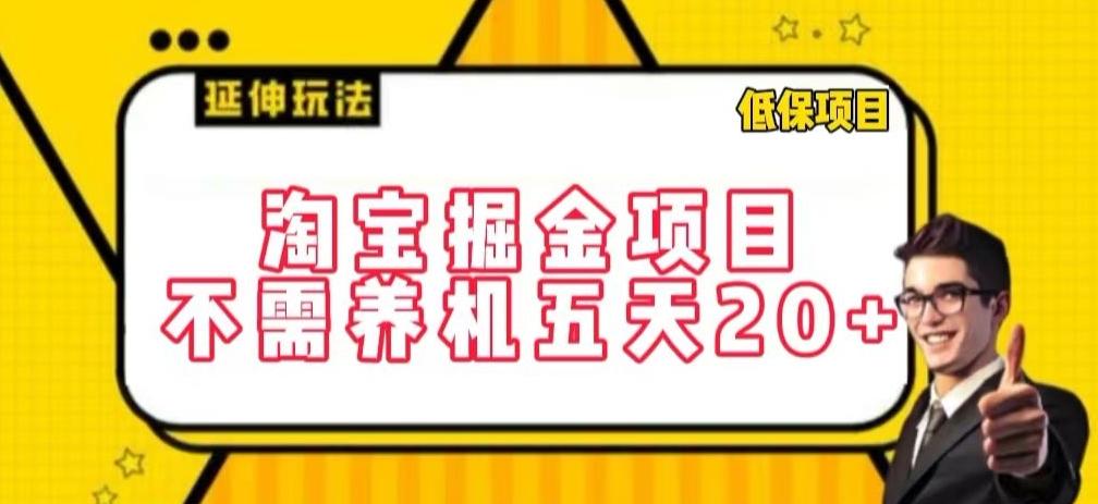 淘宝掘金项目，不需养机，五天20+，每天只需要花三四个小时【揭秘】-优优云网创
