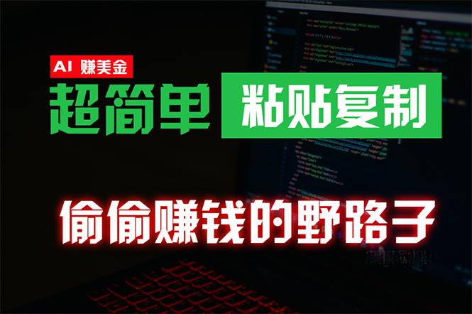 (10044期)偷偷赚钱野路子，0成本海外淘金，无脑粘贴复制 稳定且超简单 适合副业兼职-优优云网创