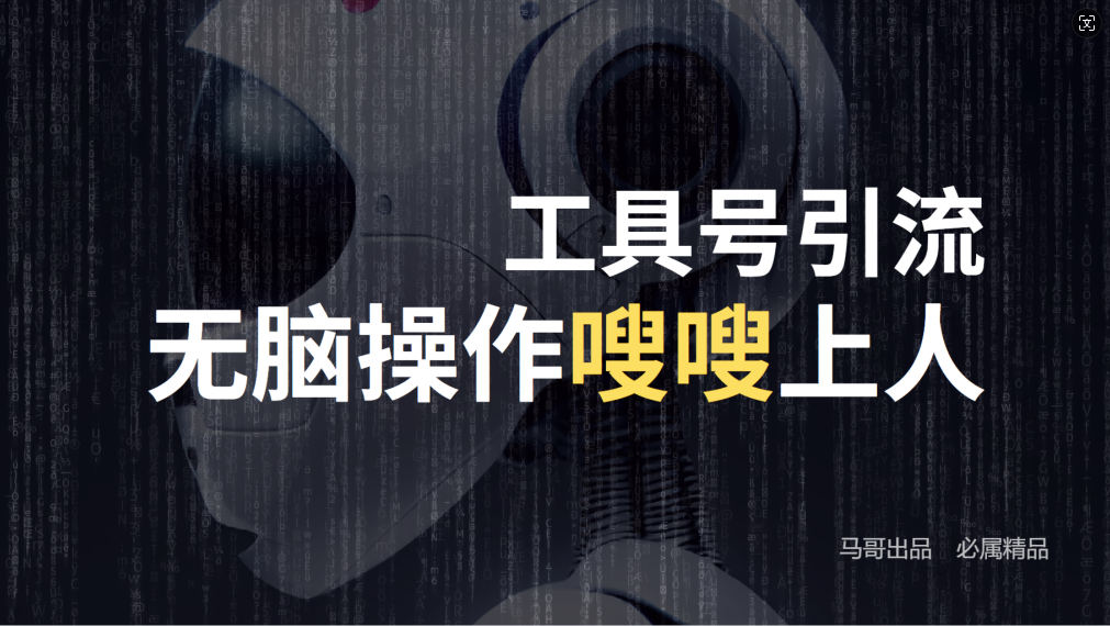 24年抖音最新工具号日引流300+创业粉，日入5000+-优优云网创